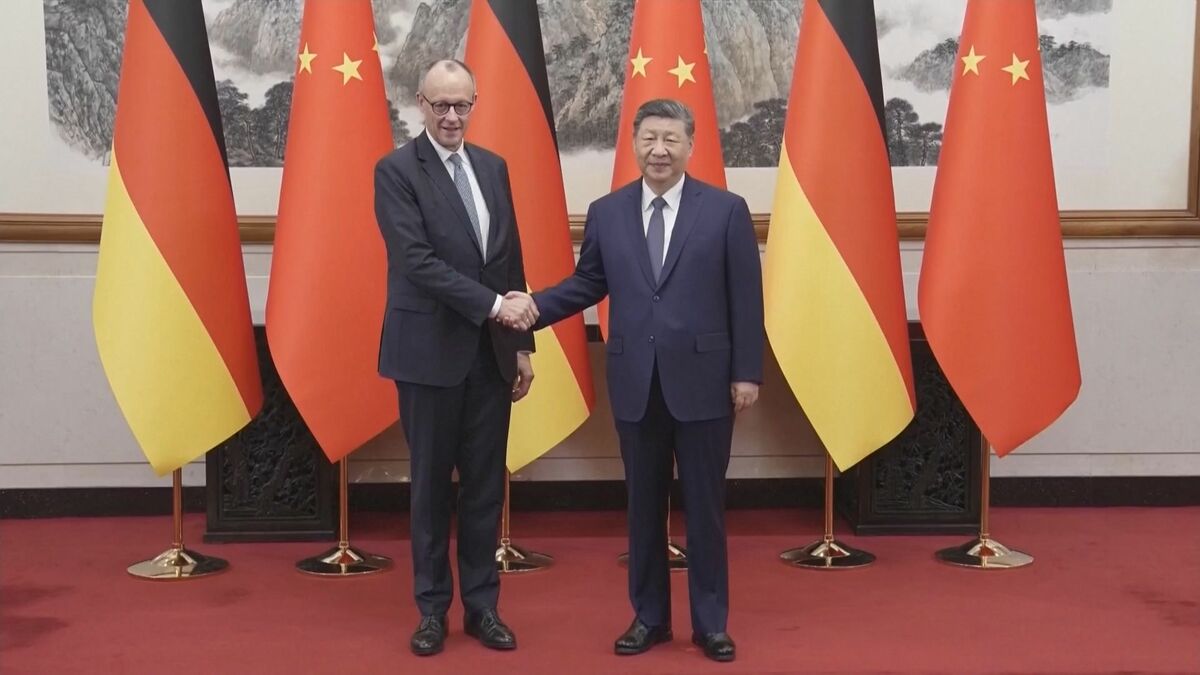 ドイツ首相が中国訪問　習近平国家主席と会談　関係強化の方針を確認