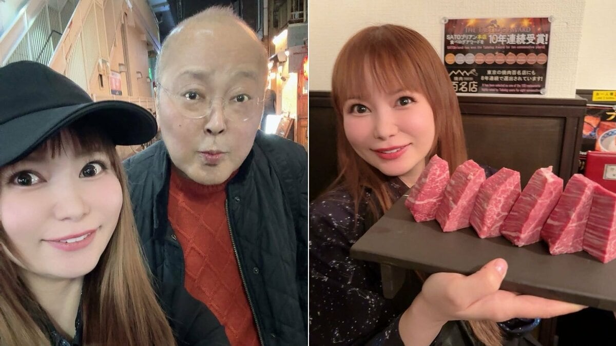 【 中川翔子 】山田五郎さんと焼肉〝五郎さんが誰よりもはやく完食〟「ずっと元気でいてください！」