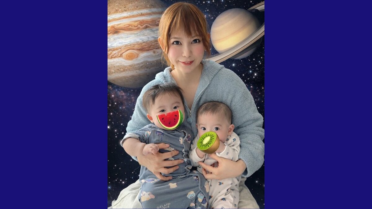 【 中川翔子 】「背景で旅するのにハマってます」AI生成背景で双子と〝木星旅行〟「いつか本当に行こうね！」