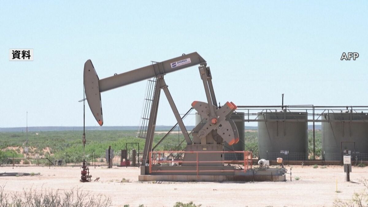 WTI先物価格 一時1バレル75ドル台　前週末比12.4％の上昇　中東情勢緊迫化で原油供給が滞るとの警戒感強まる