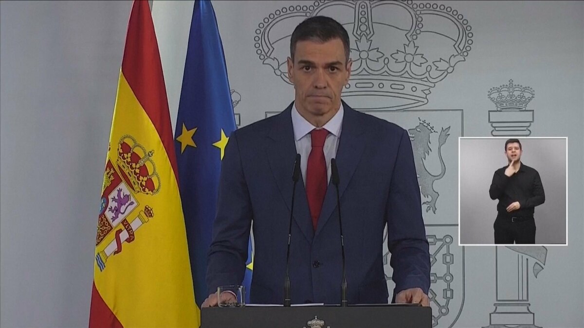 スペイン・サンチェス首相「戦争にノー」 圧力に屈しない姿勢強調 トランプ大統領による禁輸措置示唆に対し