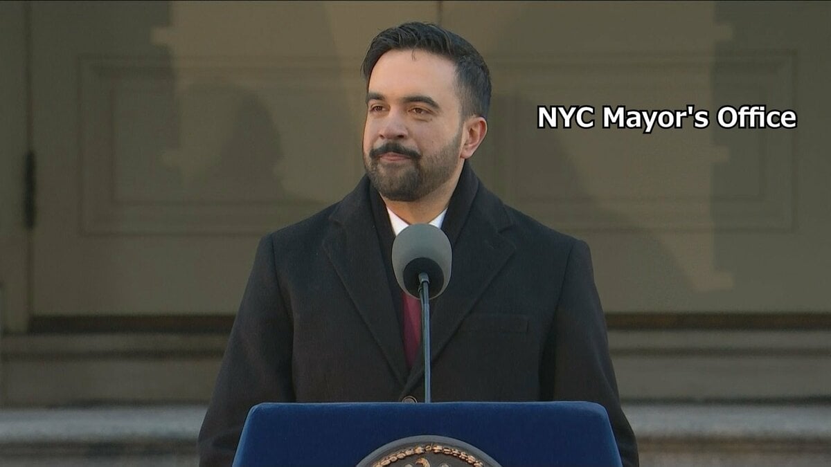 ニューヨーク市長の公邸近くで抗議デモ　計6人が逮捕