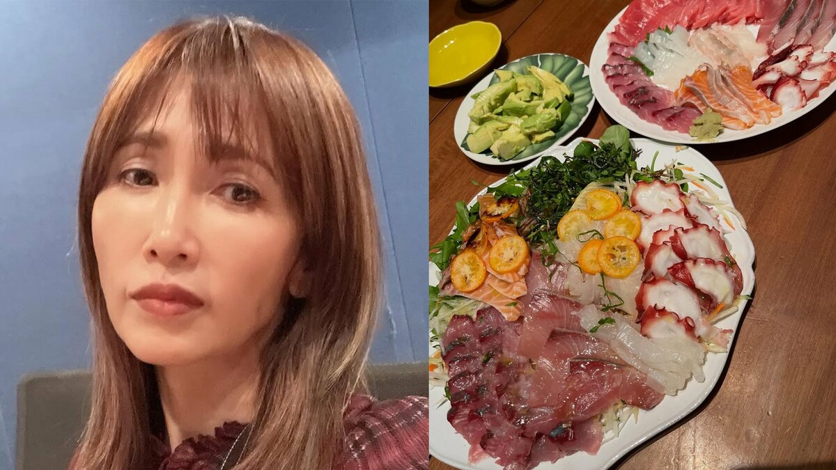 【 工藤静香 】　自家栽培のルッコラで作る　〝豪華カルパッチョ〟を披露　「雪にも負けず頑張って大きくなったルッコラ！大切にしていたらしっかり収穫して食べれます！」