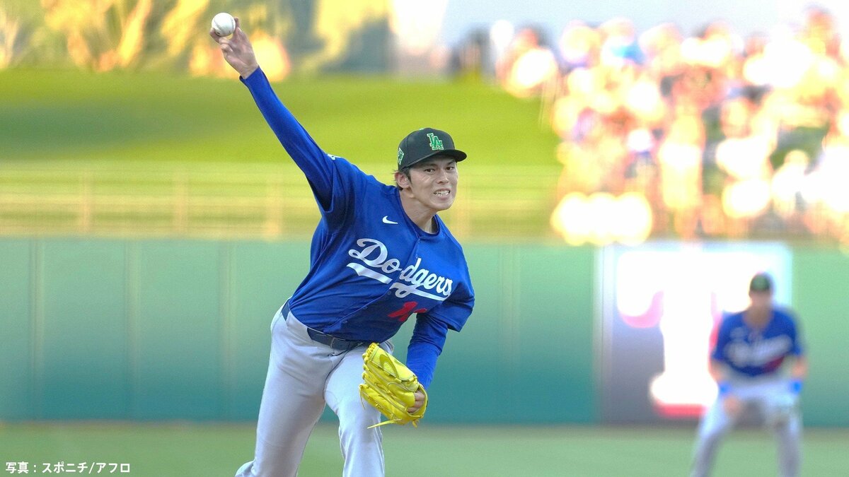 佐々木朗希、3者連続四球で降板→再登板後も2ラン浴び立て直せず、3度目OP戦で最速160キロもアピールならず