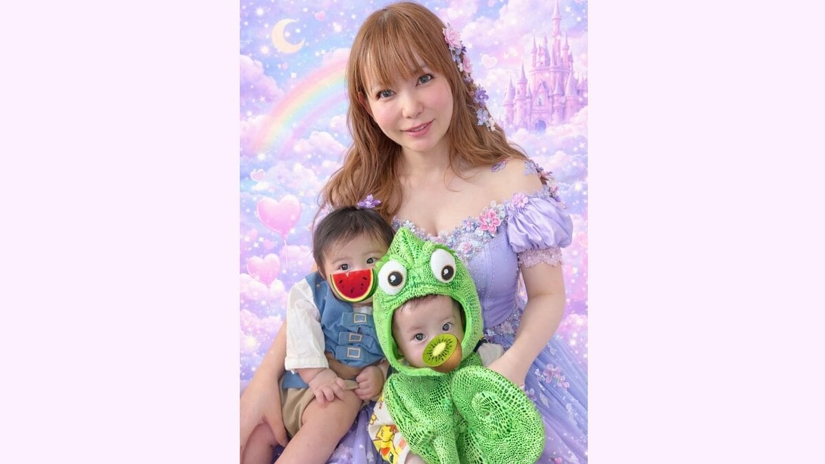 【 中川翔子 】双子と「塔の上のラプンツェル」コスプレで〝親子ディズニーの夢叶えていこう〟フォロワーにディズニー問いかけ
