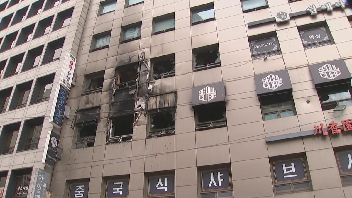 【速報】韓国・ソウルのホテル火災で重体となっていた50代の日本人女性が死亡