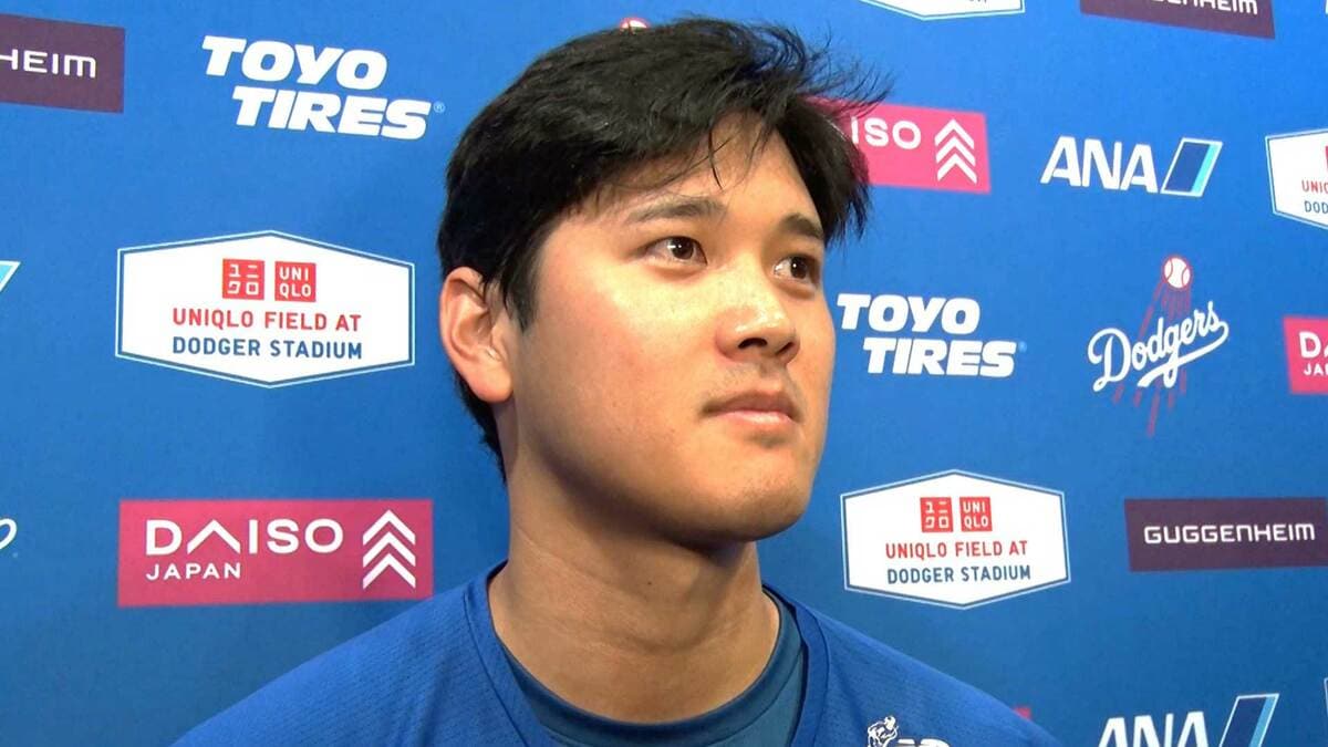 大谷翔平「投げ心地が良いというのが一番」今季初二刀流で初勝利 村上宗隆との交流も明かす「要所要所で連絡はくれる」