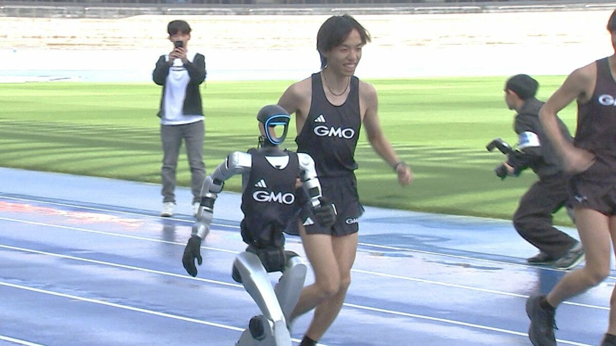 GMO入社の黒田朝日、初練習はロボットと並走!?「いずれ自分の後ろを走ってみたい」“黒田ロボット”との練習を希望
