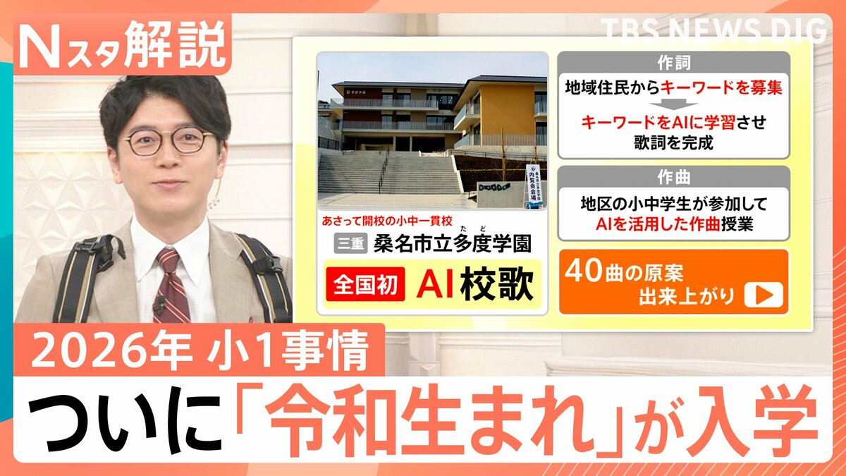 約2割がランドセルを「買い替え」検討？驚きの“AI校歌”も誕生？令和生まれが初入学！イマドキの小1最新事情【Nスタ解説】