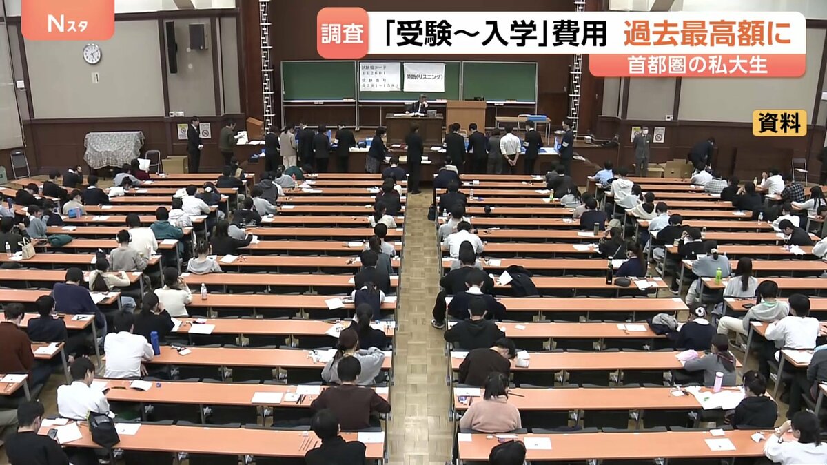 大学生「受験から入学までの費用」過去最高額に　自宅から通う学生は約165万円、親元離れて暮らす学生は約235万円