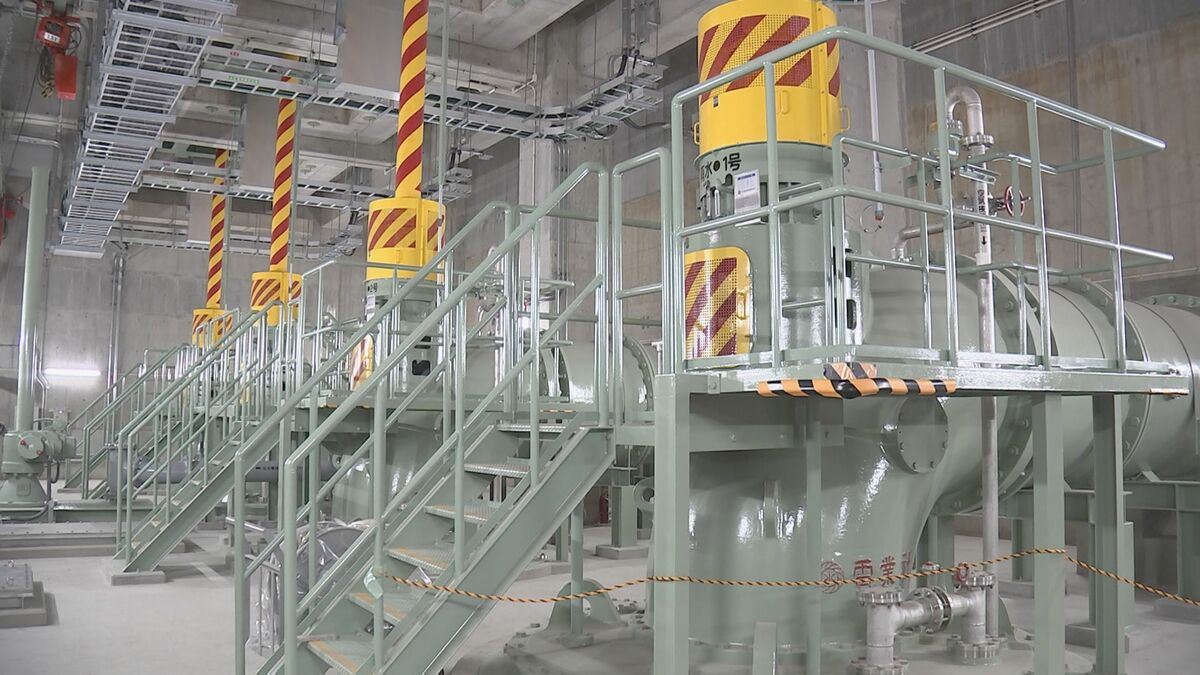 東京都下水道局が新たに稼働するポンプ所を公開　雨水を放流