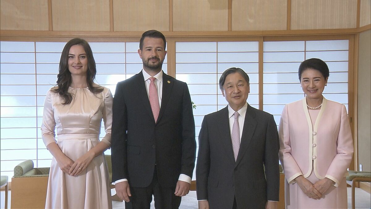 天皇皇后両陛下　モンテネグロ大統領夫妻と皇居で面会　オックスフォード大学の話題に花咲かせ