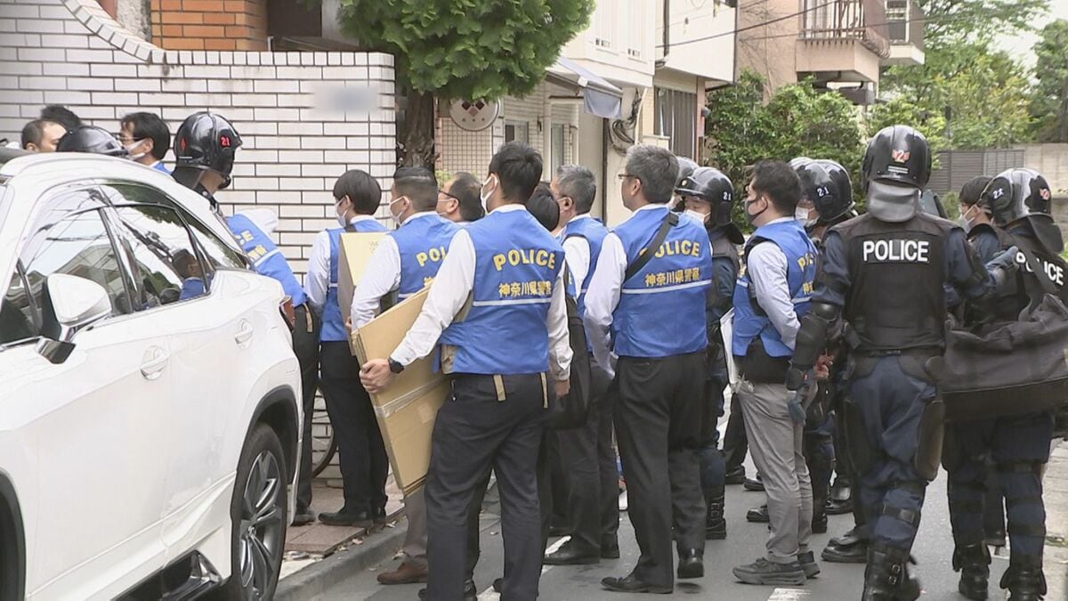 去年7月の横浜市の“スプレー金庫強盗”事件　警察が東京・赤坂の住吉会系事務所を家宅捜索