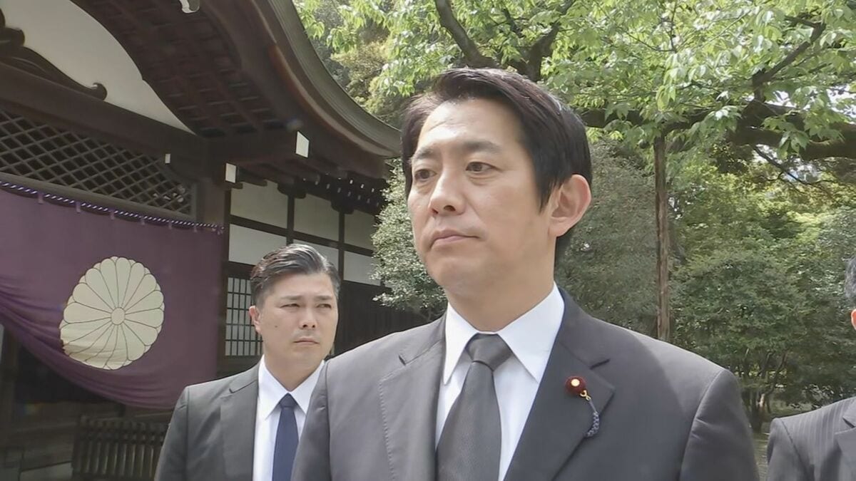 自民党の小林政調会長が靖国神社を参拝　春の例大祭にあわせて