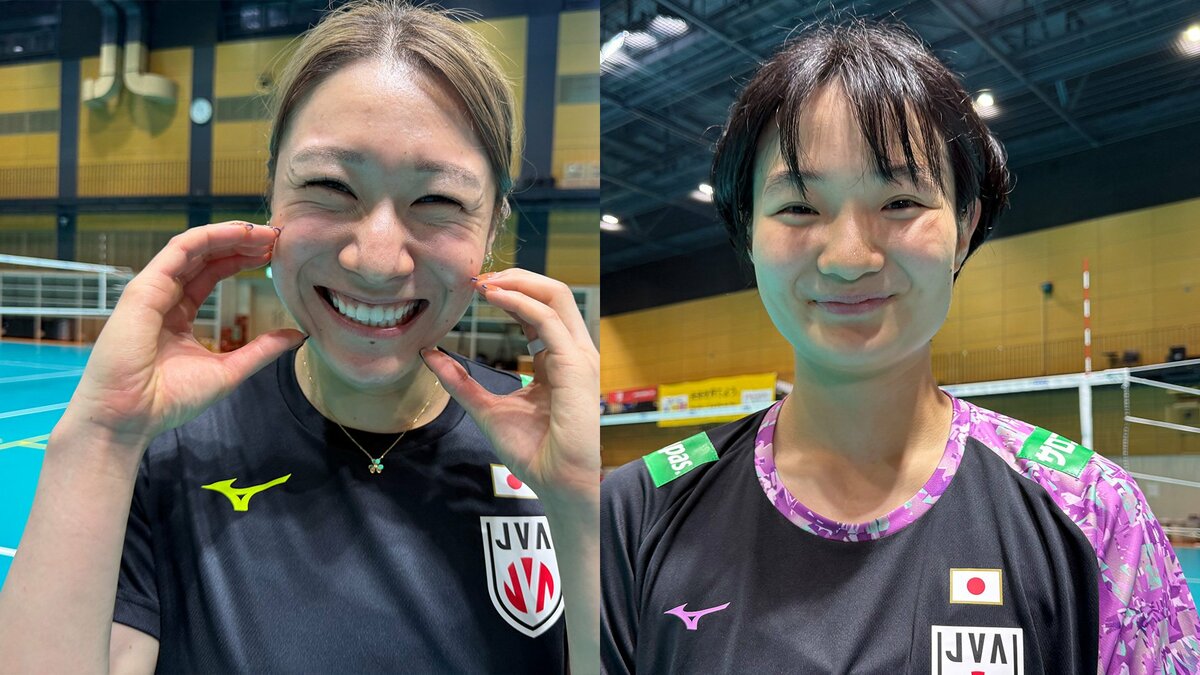 石川真佑「今シーズン始まるなという思い」初代表の馬場柚希は「テレビで見てた方々と」【バレー女子日本代表】