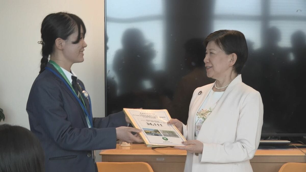 広島の高校生らが国連軍縮部門トップと面会　署名を提出