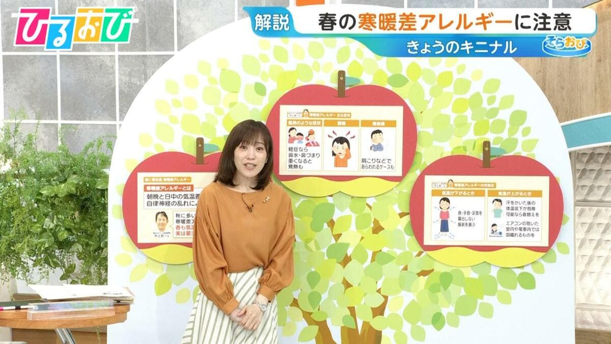 春に要注意「寒暖差アレルギー」症状や対策は？【ひるおび】