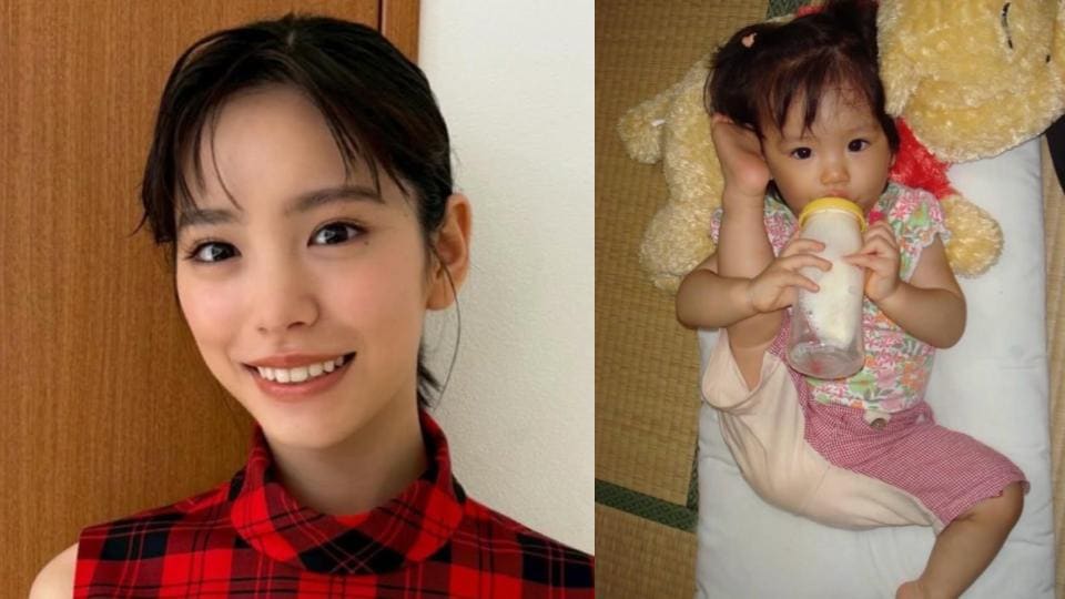【當真あみ】アクロバティックな「1歳3ヶ月頃の写真」を公開「この頃はとにかく体が柔らかかったらしく変な形で寝ていたそうです笑」