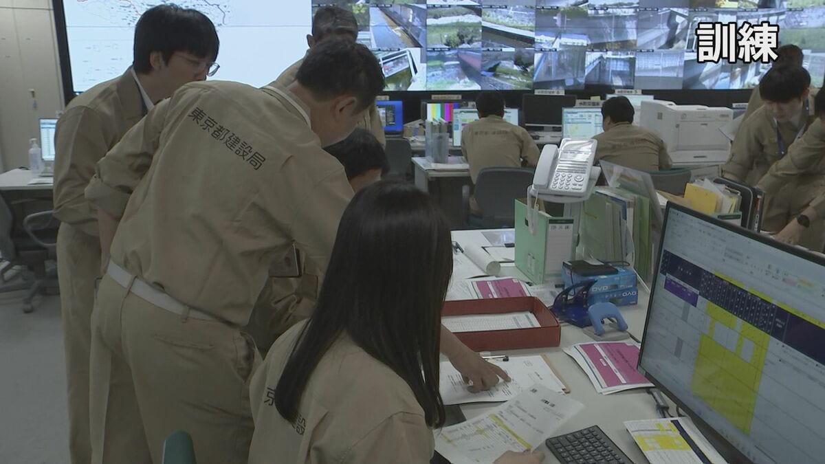 大雨シーズン前に関東圏で「洪水情報伝達訓練」 河川の水位情報のスムーズな伝達の手順などを確認　訓練は夕方まで