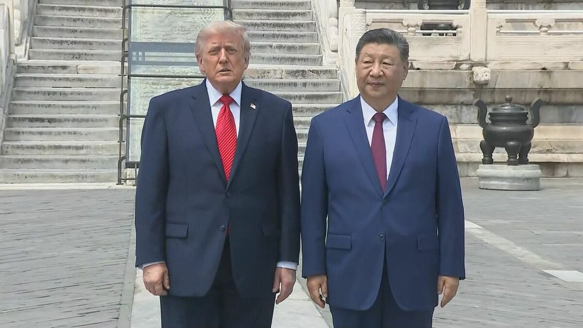【速報】トランプ大統領　世界遺産「天壇公園」の訪問終える　約30分間にわたり米中両首脳が視察