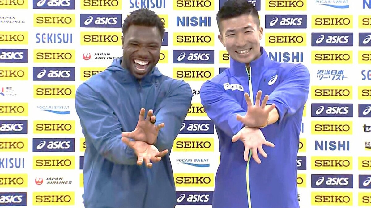男子100m、N.ライルズ「テーマは楽しむこと」桐生祥秀「楽しみながら走りたい」【GGP前日会見】