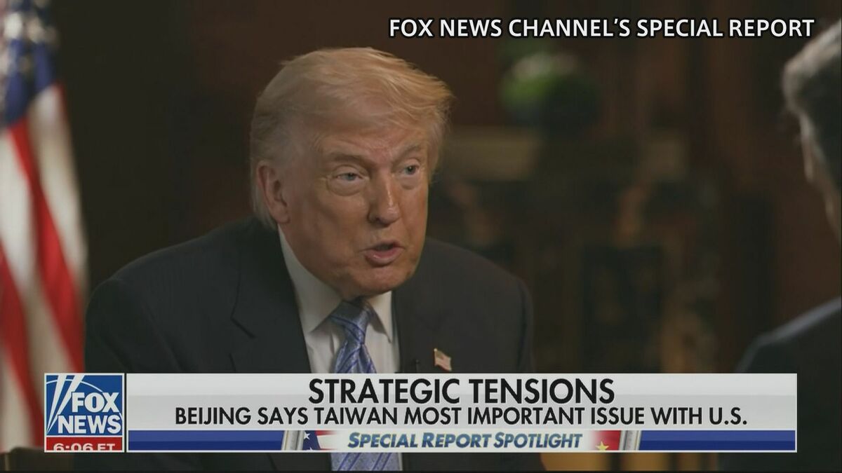 トランプ大統領　台湾の「独立は望んでいない」　“現状維持”重視を強調　台湾と中国の双方に「冷静になってほしい」