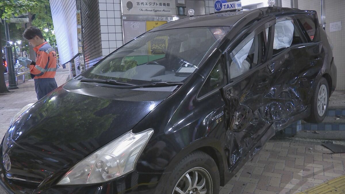 東京・渋谷区神南の交差点で車2台の事故　1人がけが　渋谷神南郵便局前の交差点　警視庁
