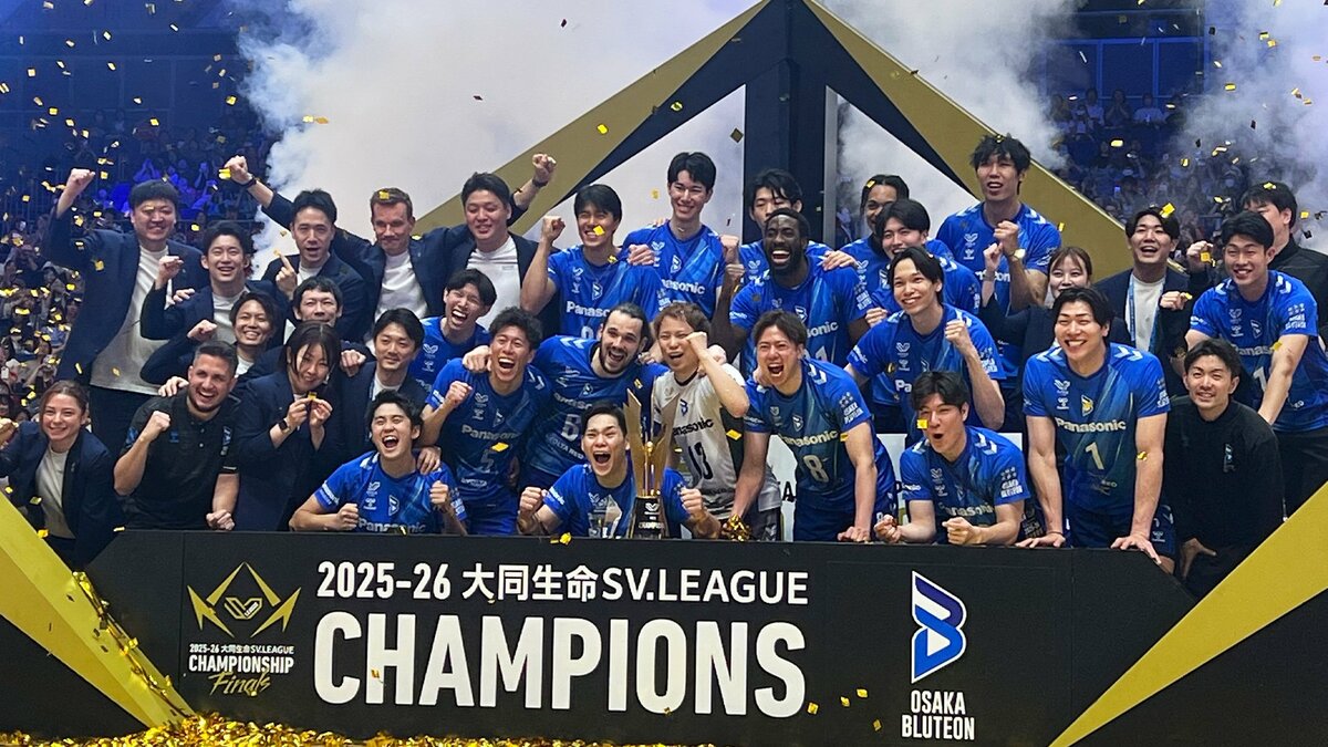 初Vの西田有志キャプテン「清水さんを胴上げしたかった」憧れの先輩を思い涙【SVリーグ男子・決勝】