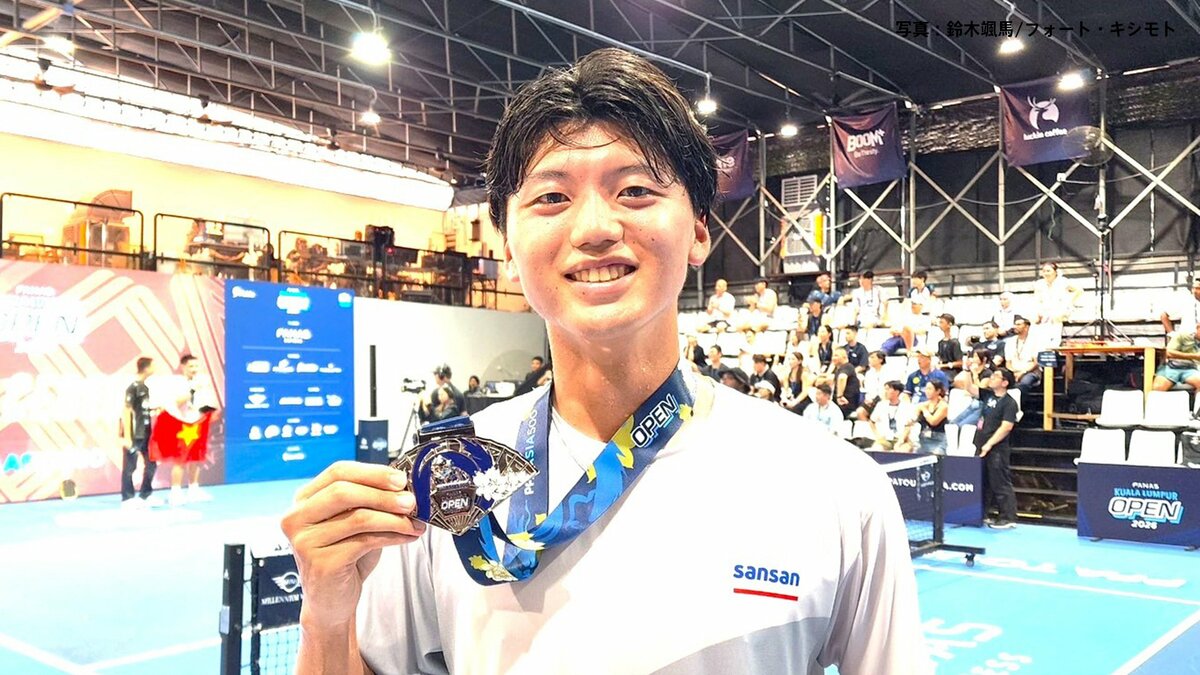 日本勢史上初の快挙！プロピックルボール畠山成冴が男子シングルスで準優勝【PPAツアー】