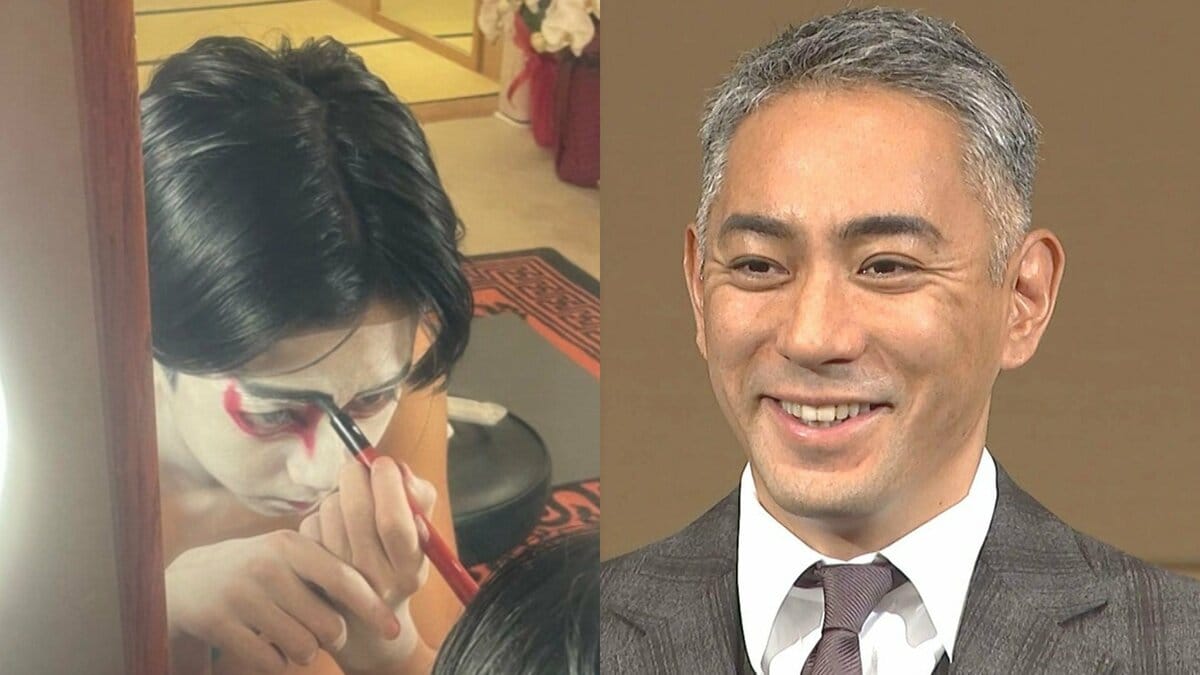【 市川團十郎 】「助六の化粧の練習してた、嬉しかったです。」長男・勸玄(市川新之助)さんが熱心に化粧をする姿公開 「少しずつ伝えていきます。二人に、」