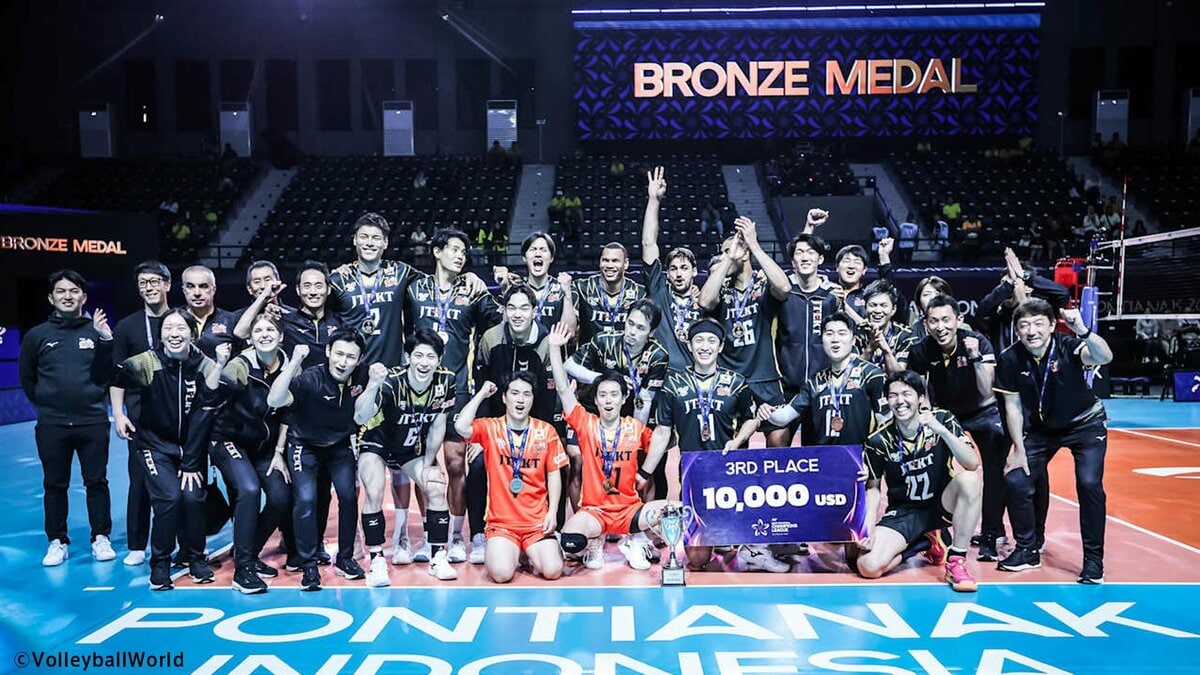 STINGS愛知が韓国・現代キャピタルにストレート勝ちで銅メダル獲得 ベストリベロに高橋和幸【アジアチャンピオンズリーグ】