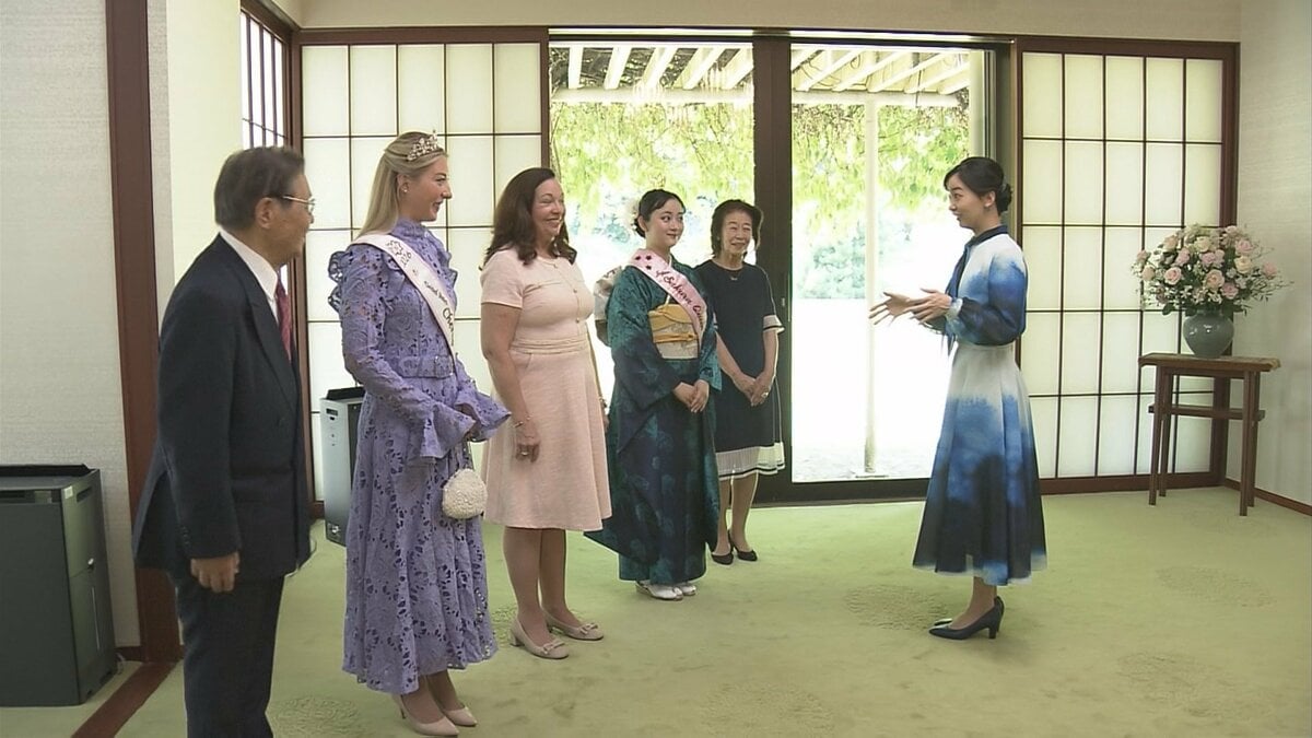 佳子さま「全米さくらの女王」と面会 通訳介さず英語で約30分間交流 桜を通じて日米の交流が深まることを願われる