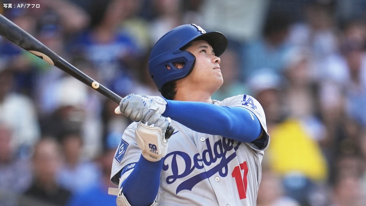 大谷翔平が8号初球先頭打者弾!4月以来の“二刀流”で6試合ぶりアーチ 休養明け打率5割越えと好調 首位攻防第3戦でド軍先制