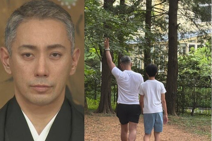 【 市川團十郎 】長男・勸玄(市川新之助)さんと歩く姿を投稿「並んで歩ける今を、一緒に過ごせる時間を、大切にしたいと思います」