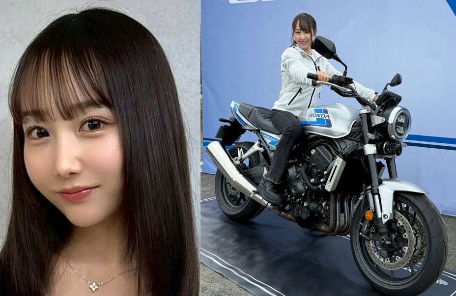 【 丸りおな 】 バイク女子 「HONDAのCB1000F」と笑顔 「Honda Dream Cafeに行ってきました!!」