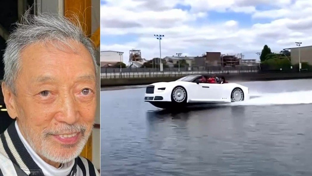 【 テリー伊藤 】 「ロールスロイスやボンドカーも顔負け」　クルマ型ウォータークラフトに大興奮　「最高に派手で人気者になること間違いなし!!」