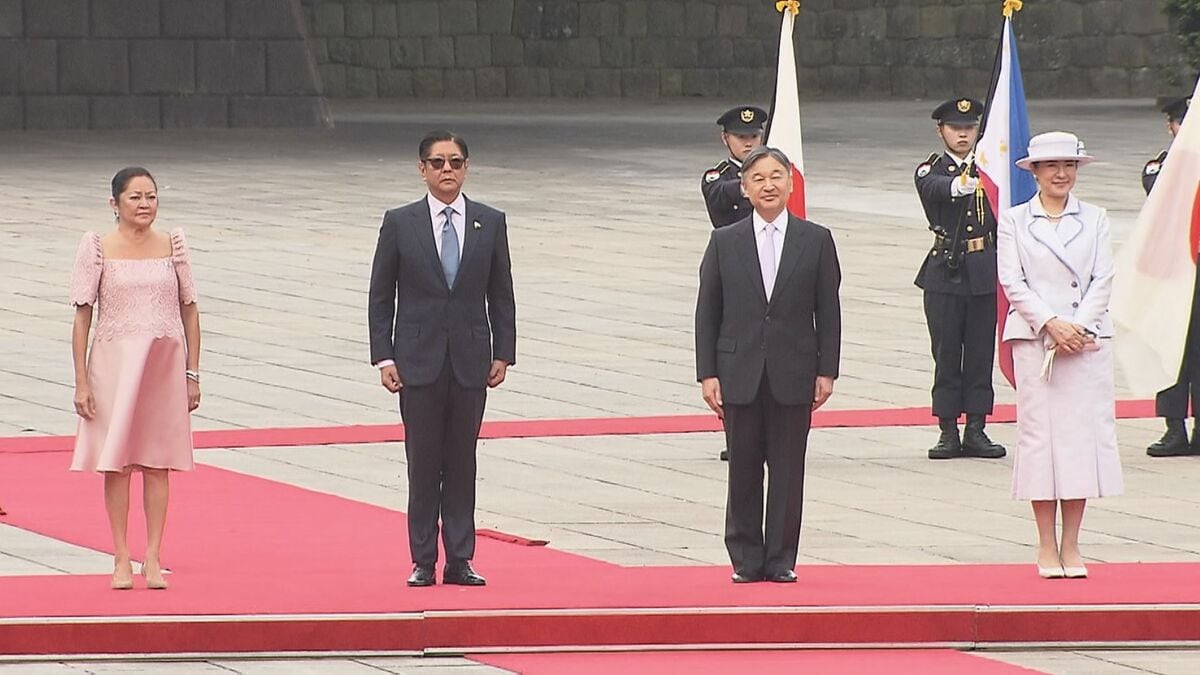 天皇皇后両陛下 国賓として来日中のフィリピン・マルコス大統領夫妻を迎え歓迎行事