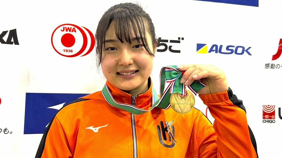 2つの日本新記録樹立！女子86kg級・長島和奏が快挙「かっこいい姿を見せたい」【ウエイトリフティング】