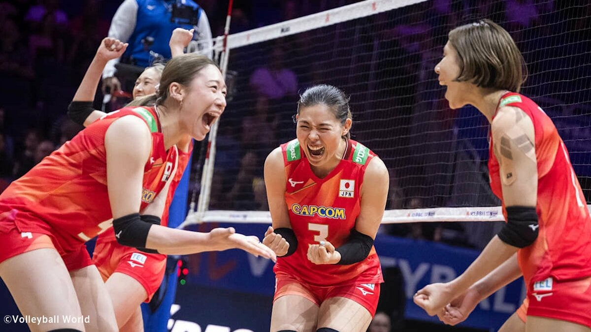 バレー女子日本代表がフランスに逆転勝ちで白星発進 ！ 石川真佑、佐藤淑乃、和田由紀子が2桁得点【ネーションズリーグ】