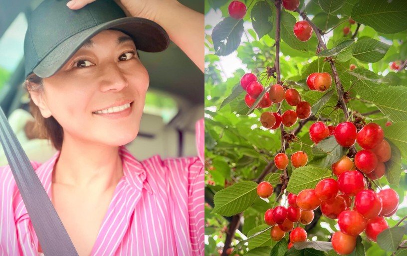 【 氷川きよし 】「いやーん　どうしようダイエット中なのに」「初のさくらんぼ食べ放題」「50粒くらい笑笑笑　食べた」