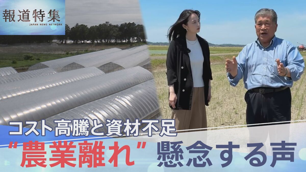 「辞める背中を押される」“農業離れ” 懸念の声 肥料や燃料の高騰と資材不足で食を支える現場にも中東危機の影響【報道特集】