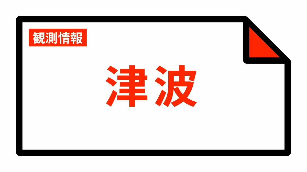 【津波情報】津波の観測情報  13:50時点