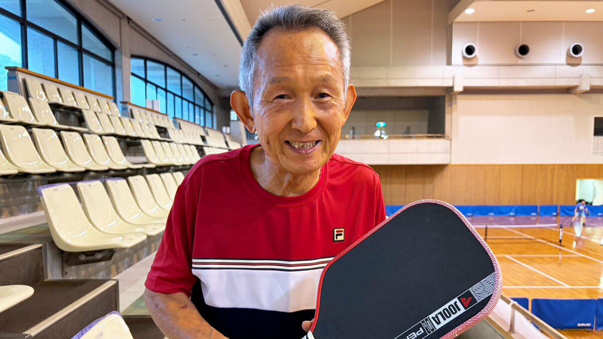 ピックルボールで“151歳ペア”が白星！大会最年長80歳の中嶋康博さん「もっと練習しないと。100歳まで続けたい」