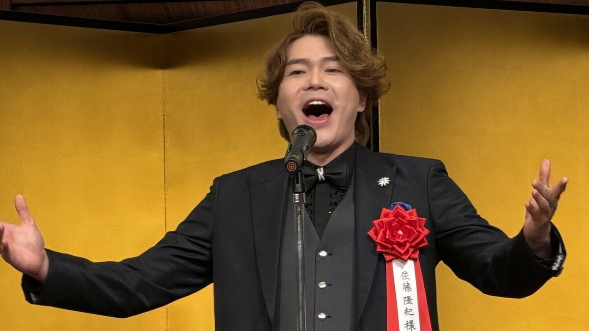 【「シュガーくん」佐藤隆紀 】菊田一夫演劇賞授賞式 高らかに感謝を歌い上げる〝「歌は歌えるけど、芝居が…」ってSNSで書かれて〟デビュー当時を回想