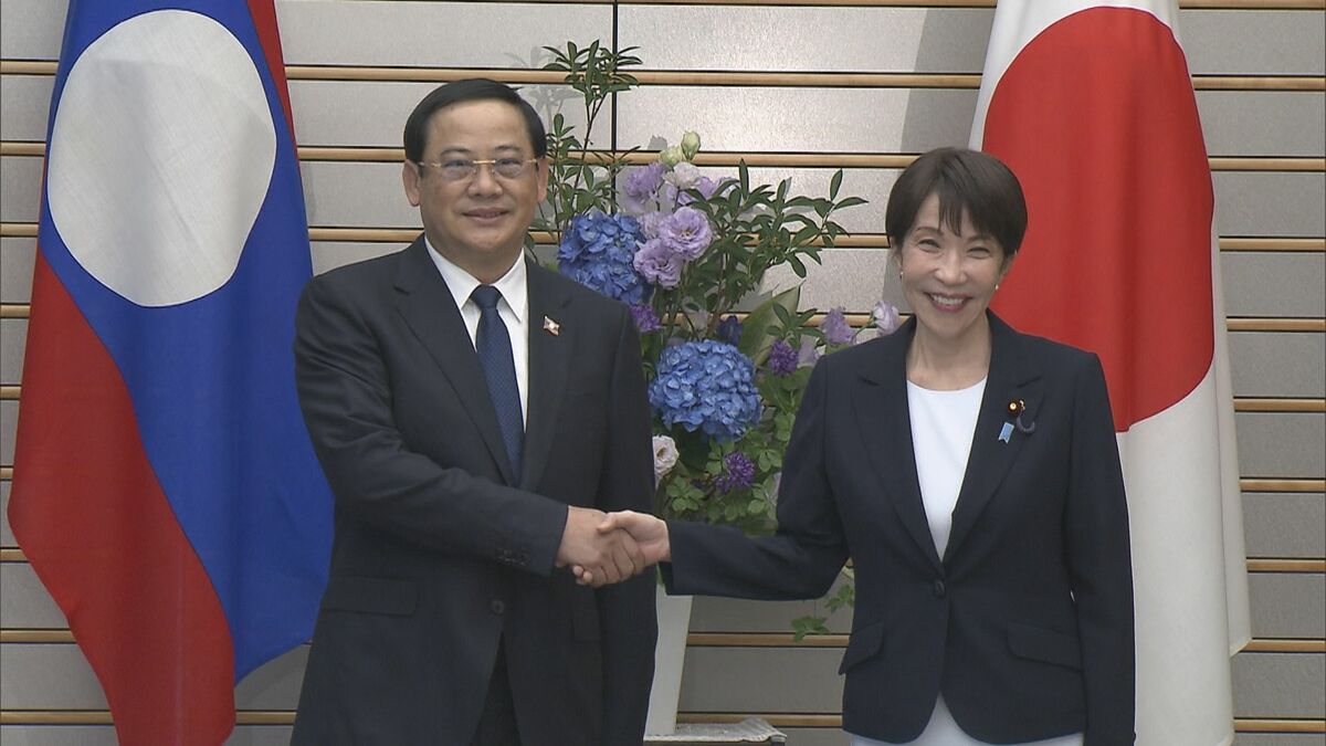 高市総理「ラオスとともに地域を強く豊かに」日・ラオス首脳会談　エネルギー・資源安全保障などでの協力確認