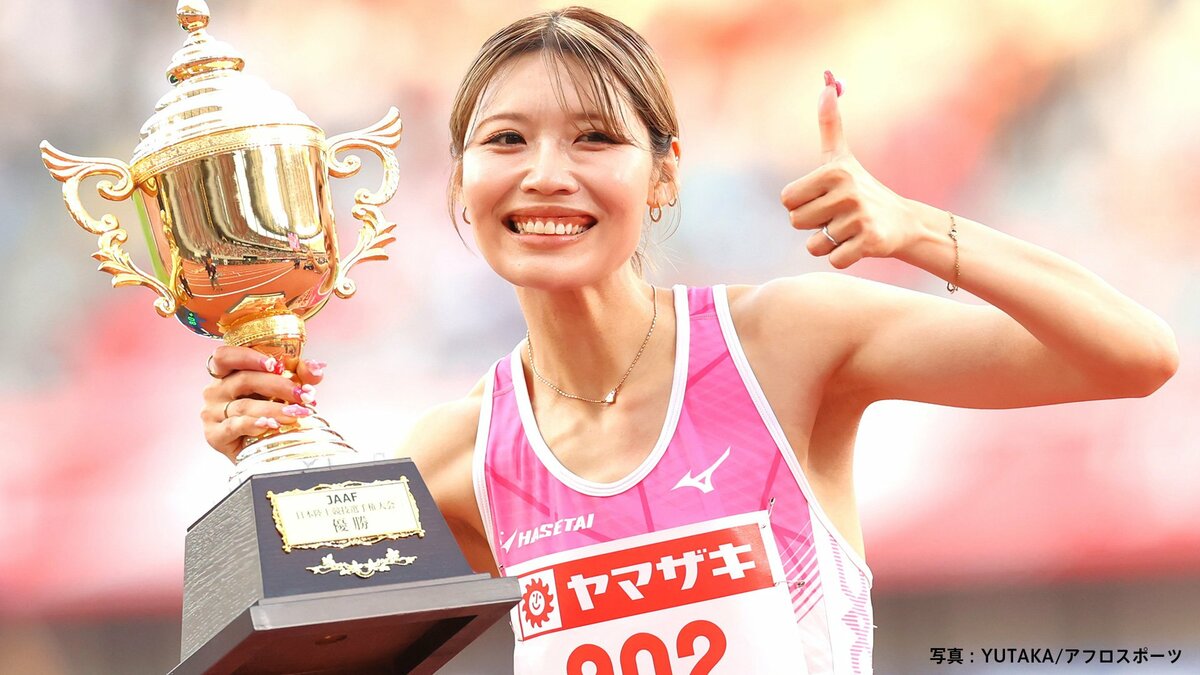 中島ひとみ、女子100mHで悲願の初優勝「本当に自分に集中できた」接戦制しアジア大会代表に内定【陸上・日本選手権】