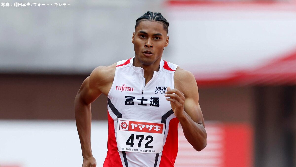 男子400m・中島佑気ジョセフが45秒60で2年ぶり3度目の優勝 貫禄の走りに会場も大興奮【陸上・日本選手権】