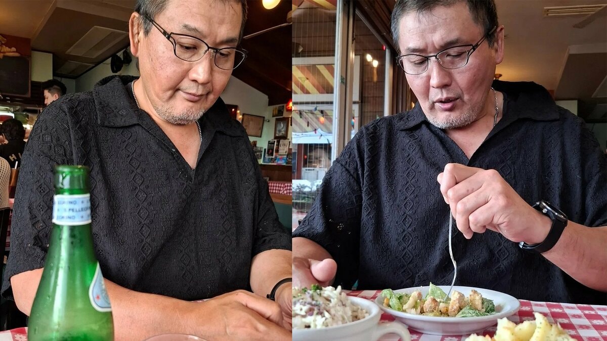 【 貴乃花光司 】 「最近のお気に入りは炭酸水」　お洒落なダイナーで洋食に舌鼓 　〝眼鏡姿〟の食事風景を公開