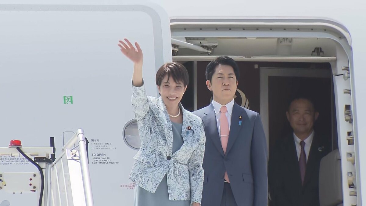 【速報】高市総理がイタリアを出発 欧州歴訪最後の訪問国フランスでG7サミット出席へ
