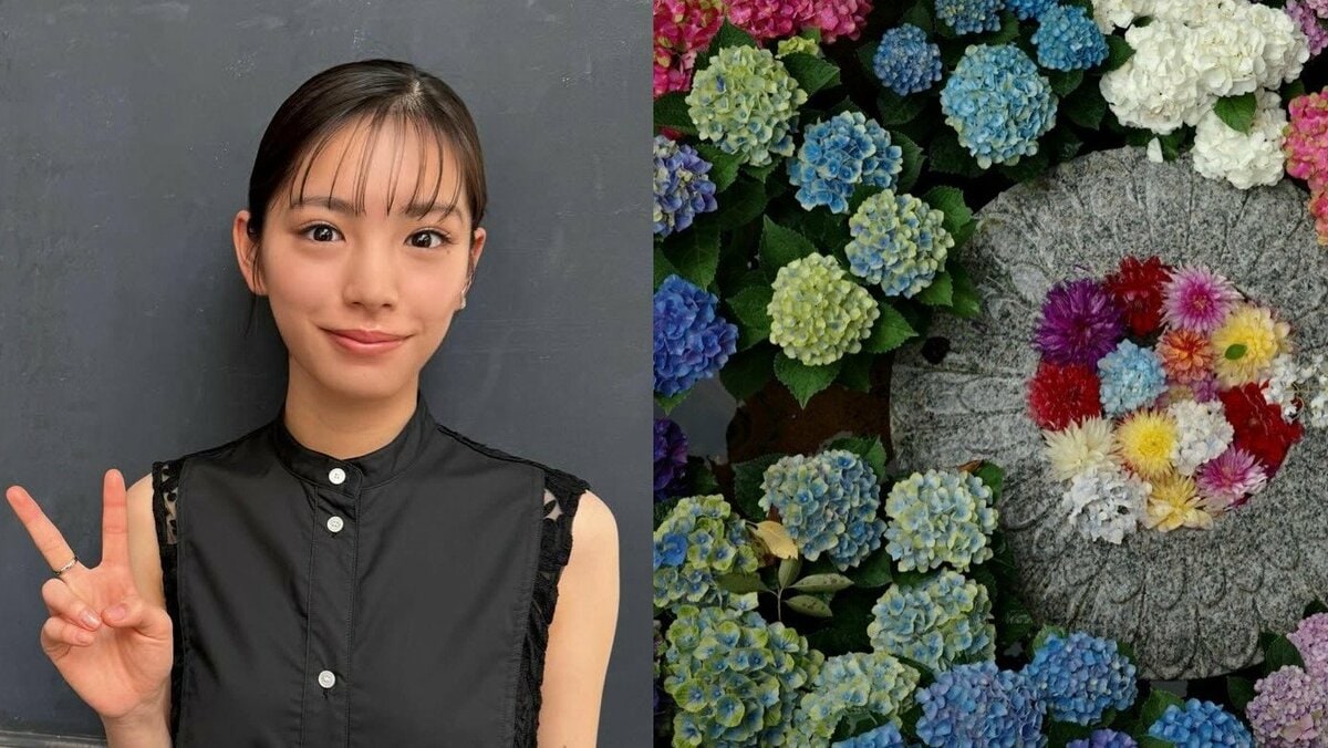 【 當真あみ 】〝紫陽花を見てきました!〟舞台「ハムレット」休演日にリフレッシュ 美麗な撮影に「あみちゃんの撮る写真素敵すぎる」